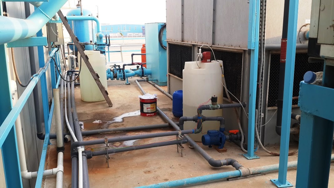 Installation Chemical Dosing Systems each Cooling Tower in Series (2)